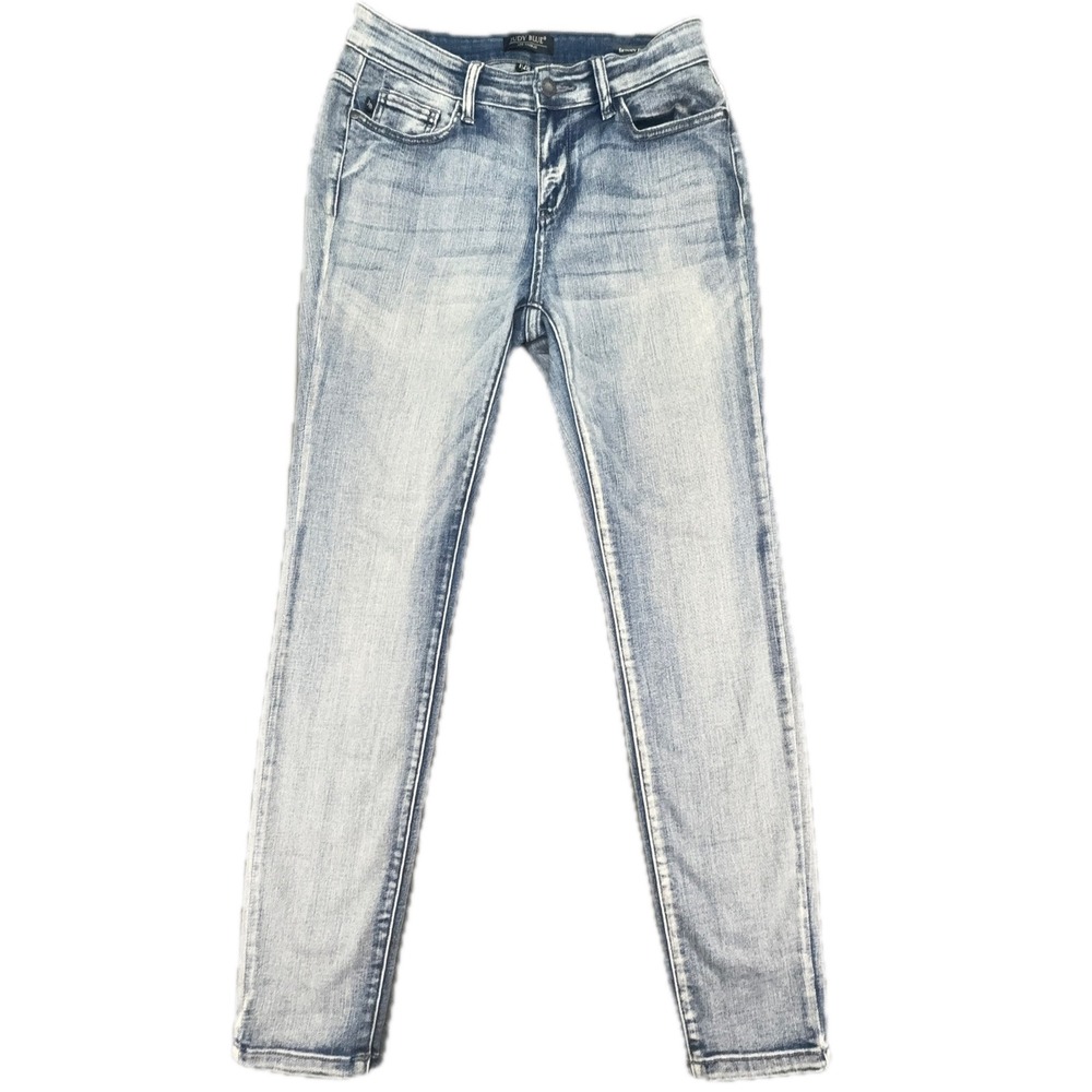 Judy Blue Skinny Jeans Womens 7/28 Light Wash High Rise Stretch JB82190LT